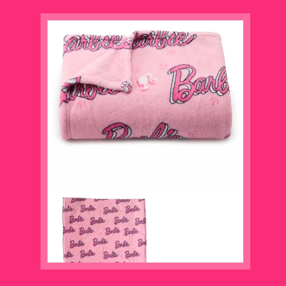 BARBIE PLUSH THROW. FINAL MARKDOWN!